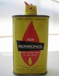 Bote_Lata gasolina para mechero RONSONOL | h 11 cm