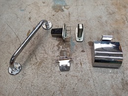 Juego de accesorios de baño en inox | Años 70