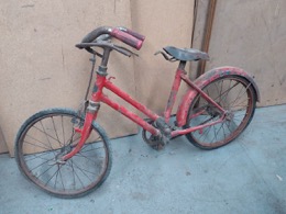 Bicicleta antigua de varillas ORBEA | Infantil | Roja | Años 60
