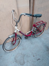 Bicicleta paseo G.A.C Modelo 500 | Infantil | Roja_blanca | Años 70-80