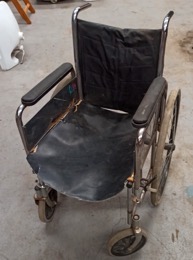 Silla de ruedas plegable con reposabrazos | Años 80-90