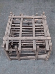 Jaulas de madera tamaño mediano transporte aviar | 77 x 62 x h 43 cm