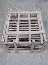 Jaulas de madera tamaño mediano transporte aviar | 77 x 64 x h 42 cm