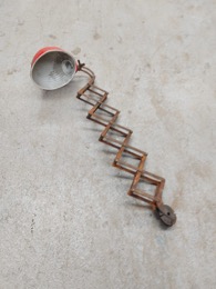 Flexo industrial extensible de pared sin casquillo | Tulipa roja