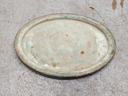 Bandeja oval corroida | 22 x 17 x h 1 cm