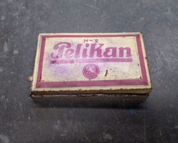 Almohadilla tampón PELIKAN nº2 | 12 x 7 x 2 cm | Años 60

