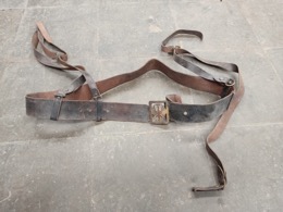 Ceñidor y 2 cinchas con hebilla antigua ET y Guardia Civil | 118 x 5 cm