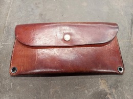 Cartera de mano de cuero | 23 x 12 x 2 cm