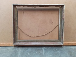 Marco con pasacalles dorado a restaurar | 69 x 55 x 5 cm