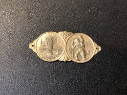 Placa protección VIRGEN DEL PILAR Y SAN CRISTÓBAL para salpicadero