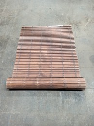 Persiana alicantina plástico marrón imitación madera | Ancho 97 x largo 249 cm