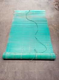 Persiana alicantina plástico verde azulado | Ancho 110 x largo 240 cm