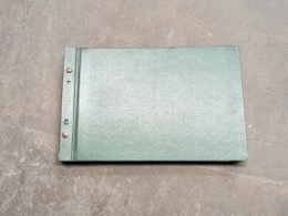 Libreta apaisada contable | verde | 34 x 23 x 3 | Años 70