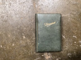 Libreta de bolsillo de direcciones A-Z en skay verde | Años 60