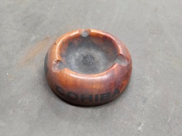 Cenicero madera COHIBA para puros | 2 hendiduras | ⦵ 14 x 4,5 cm