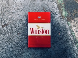 Cajetilla tabaco WINSTON con mensaje disuasorio Inglés | Años 90