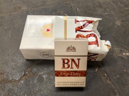 Cajetillas tabaco BN con mensaje disuasorio | Años 90