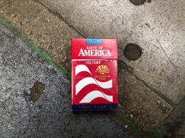 Cajetilla tabaco TASTE OF AMERICA | Años 80