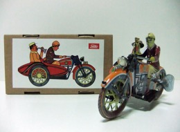 Moto con sidecar TufTuf PAYÁ | Reproducción original 978 | 19 cm