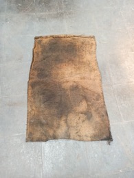 Saco de tela arpillera patinado | 95 x 60 x 1 cm