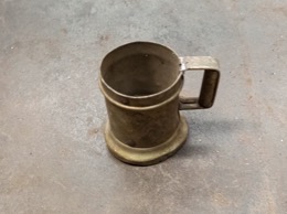 Recipiente medidor latón | 1 dl | ⦵ 6 x h 7 cm