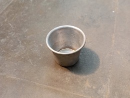 Cacillo pequeño de aluminio | ⦵ 6,5 x h 5,5 cm