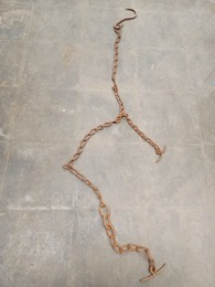 Cadena con bifurcación, argollas y pasadores con gancho | 1,70 cm