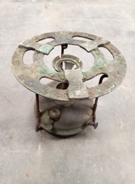 Hornillo de queroseno patinado | 22 x 19 x 27 cm