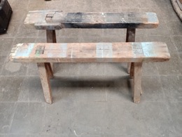Caballetes de madera resistentes | 106 x 33 x h 64 cm 