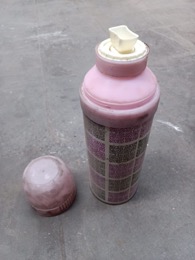 Termo bebidas con motivos rosados | ∅ 9 x h 30 cm
