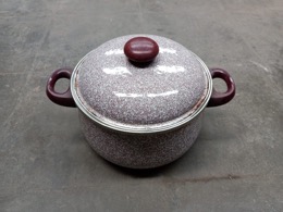 Olla acero esmaltado con tapa | ∅ 19 x h 22 cm
