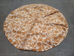 Tapete bordado de hilo brocado mesa camilla | ∅ 90 cm