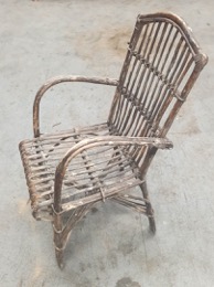 Sillón  Butaca de caña natural | 55 x 60 x h 92 cm