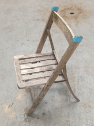 Silla de madera plegable | 44 x 40 x h 77 cm