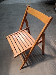 Silla plegable madera | 55 x 44 x h 78 cm 