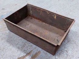 Gaveta_Cajón metálico con guías | 20 x 14 x h 6 cm