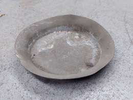 Plato zinc devastado | ⦵ 13 x h 2 cm
