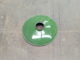 Pantalla de luz esmaltada verde | ⦵ 24 cm x h 4 cm