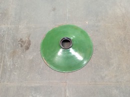 Pantalla de luz esmaltada verde | ⦵ 25 cm x h 4 cm