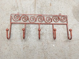 Perchero de pared 5 colgadores | 32 x 5 x h 16 cm