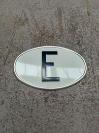 Placa vehículo identificador ESPAÑA | 18 x 12 cm