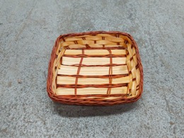 Cestillo mimbre para recpiente cerámico | 10 x 10 x h 2 cm.