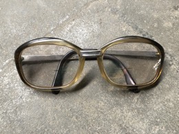 Gafas pasta con puente y varillas metálicas | Años 60-70