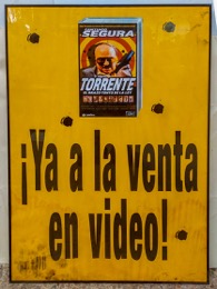 Poster promocional videoclub enmarcado TORRENTE El Brazo tonto de la ley | 60 x 2 x h 88 cm