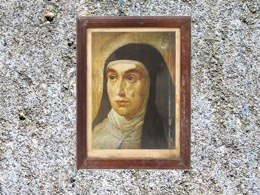Marco madera con lámina cromolitografiada STA. TERESA DE JESÚS | 35 x 2 x h 47 cm