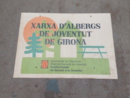 Cartel replica XARXA ALBERGS JOVENTUT Años 80 | 70 x 0,5 x h 49 cm