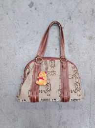 Bolso de señora en tela y polipiel MG | 39 x 8 x h 52 cm