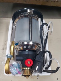 Lámpara de gas electrificada | 500w | 18 x 20 x h 27 cm