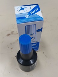 Bote de tinta azul HORSE Endorsing Ink | 3,5 x 3,5 x h 8 cm