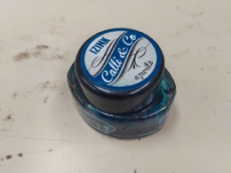 Bote de tinta caligráfica azul ALADINE |  5 x 4 x h 3 cm